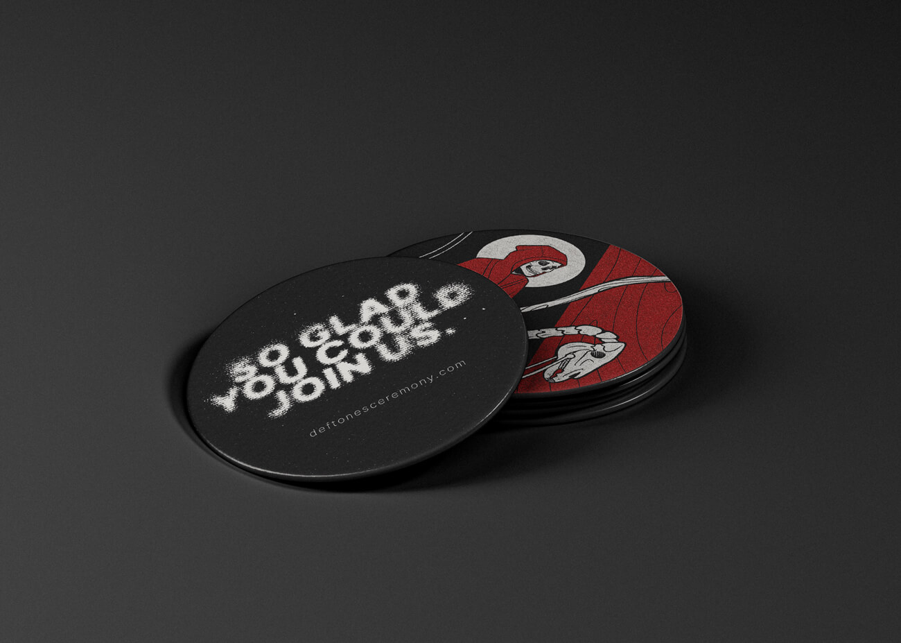 An image of the graphic coasters
